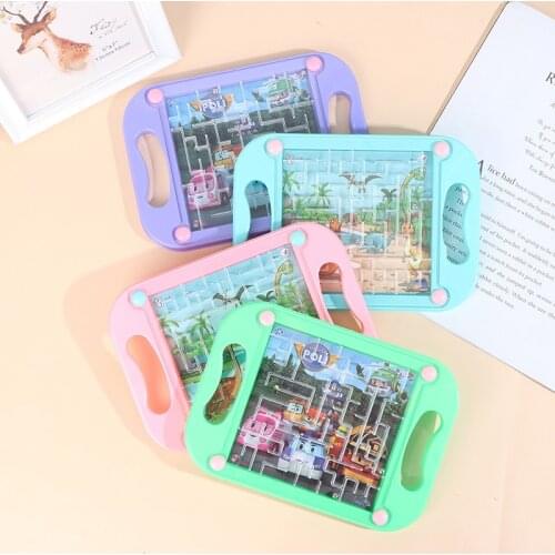 Children Toy Montessori Toys Mobile Children 3D Maze Balance Ball Game Maze Board Puzzle Labyrinth Baby Toys Gift