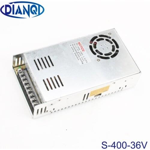 DIANQI 400W 36V 11A Single Output Switching power supply for CCTV camera LED Strip light AC to DC SMPS