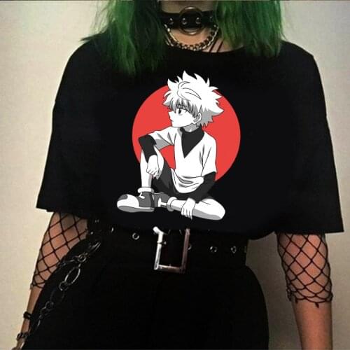 Hunter X Hunter Killua Pritned Anime Kawaii Shirt Unisex Plus Size Tops