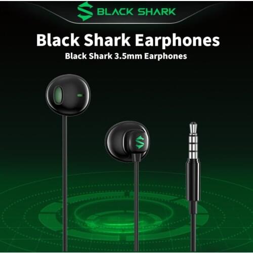 NEW Black Shark 3.5mm Gaming Earphone Half In-Ear Professional Game Headset For Redmi Poco F2 Pro X3 Black Shark 3 Pro