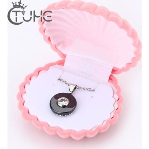 Ceramic Necklace With Plush Box for Gift Women Rhinestone Ceramic Necklaces & Pendant collier bijoux Chain femme With Free Chain