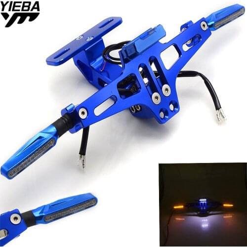 For yamaha fz1 fazer fz6r fz8 xj6 fz6 mt-09 MT 09 FZ-09 mt07 mt-07 MT 07 Motorcycle License Number Plate Frame Holder Bracket