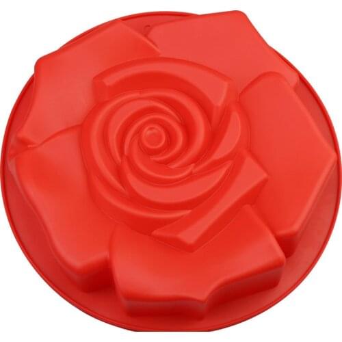 Round Flower Baking Mold Cookie Silicone Chocolate Moulds Cake Items Flowers Pan for Pastry and Bakery Accessories Lollipop Lace