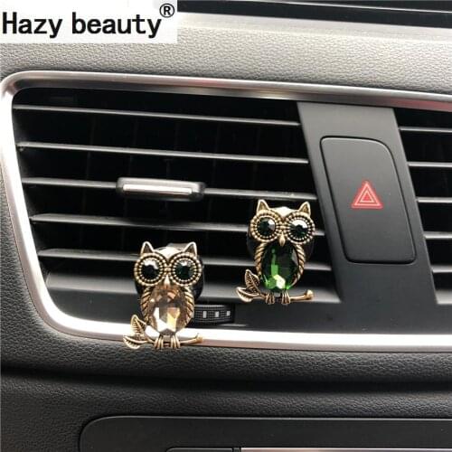 Fashionable and antique Owl Car perfume Interior decorations Air Freshener Air vents perfume Car-styling Perfumes 100 Originais