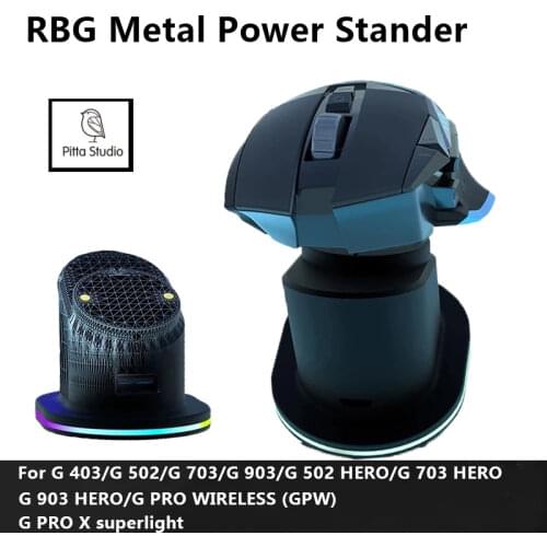 Logitech Mouse Charging Dock Pitta Studio Mouse Power Stander For G Pro X Superlight G 403 502 703 903 HERO Pro WIRELESS (GPW)
