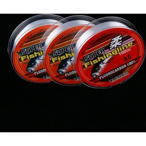 100M PA Nylon Fishing Line 100% Fluorocarbon Monofilament 0.8-6LB Super Strong Rope Cord Tackle Wire Angling Durable Accessories