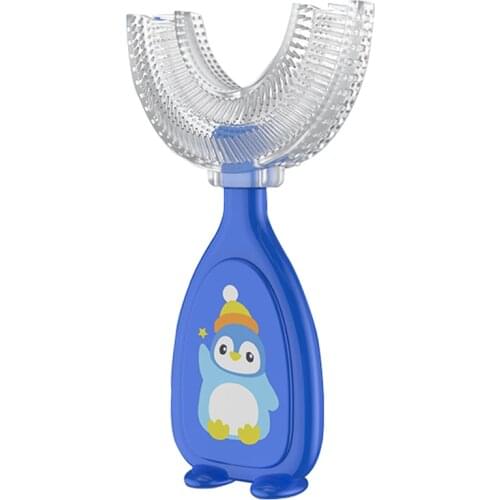2021New ChildrenS Infant Toothbrush U Silicon Toothbrush Mouth-Cleaning Manual Toothbrush Cartoon Pattern Hand-Held Version