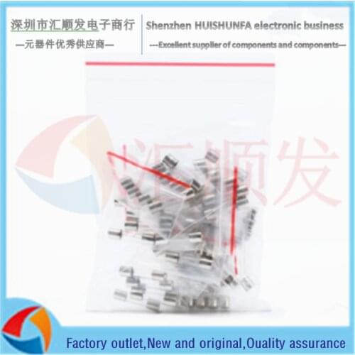 Commonly used fuse package 5*20 6*30MM 250V fuse 10 kinds of commonly used specifications (5 pcs each)