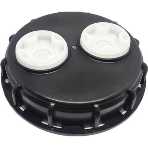 Plastic IBC Tank Cap Cover Lid Bung Adapter with Vent Plug Ball Valve Leakproof A5YD
