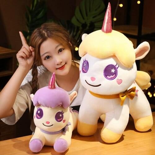 23-85cm Lovely Unicorn Plush Toy Baby Kids Unicorn Pillow Doll Animal Stuffed Kawaii Plushie Birthday Gifts for Girls Children
