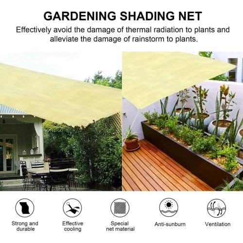 Garden Sun Shelter Outdoor Shades Sail Canopy Non-woven Fabric Sunshade Cover Patio Rectangle Awning For Camping 2x1.6m/4x1.6m