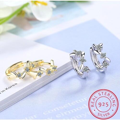925 Sterling Silver Hoop Earring Barbed Wire Ear Cuff Clip On S925 Earrings Gift For Women Girl Teen Jewelry DS1410