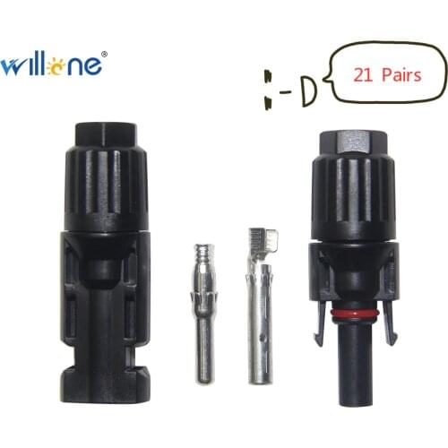Willone 21 pairsFree shipping solar connector for 2.5mm2/4mm2/6mm2 solar cable