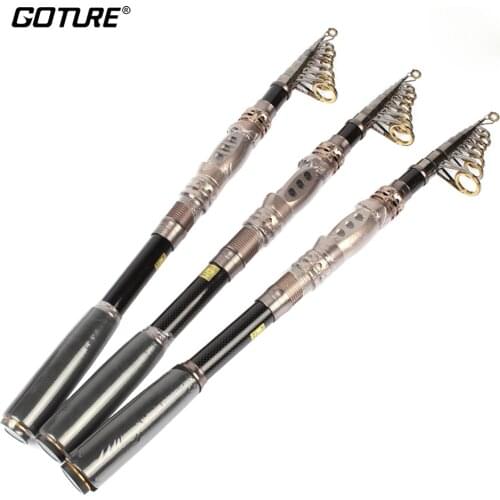 Goture Telescopic Fishing Rod Retractable Fishing Pole Saltwater Carp Rod 1.8m 2.1m 2.4m 2.7m 3.0m 3.3m