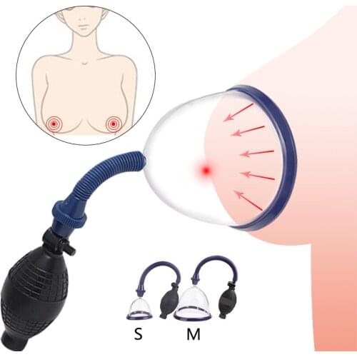 Vacuum Suction Breast Augmentation Massage Anti Sagging Breast Trainer Manual Breast Massager Cup Breast Enlarge Enhance Nipple