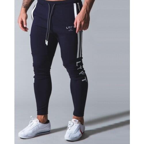 2021Jogging Pants Men Sport Pencil Pants Mens 2 LINE Bodybuilding Joggers Gym Trousers Running Pants Men Sweatpants