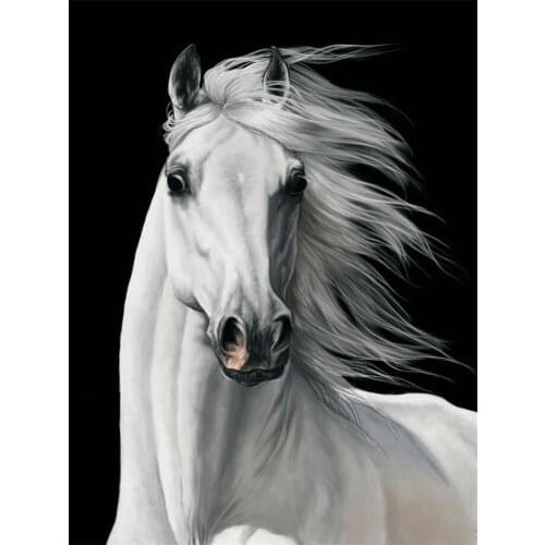 Animal Horse DIY Cross Stitch Embroidery 11CT Kits Needlework Craft Set Cotton Thread Printed Canvas Home Decoration New Sale