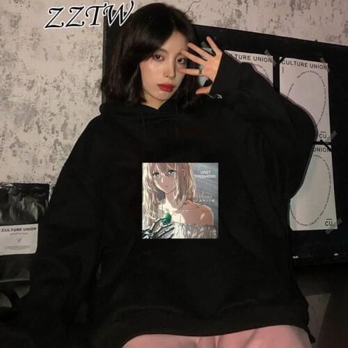 Anime Violet Evergarden Hoodie Women Autumn plus size hoodies Harajuku Tops Graphic Clothes Cartoon Oversized Sweatshirts