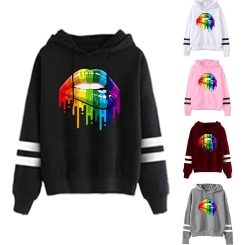 Womans Sweatshirts Hoodie 2021 New Fashion Print Cotton Hooded Jacket Ladies Pullovers Warm Streetwear Oversized Tops Jumper