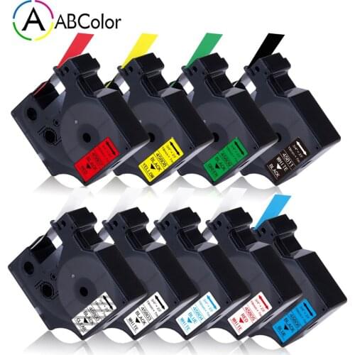 19mm 45803 45800 45804 45805 45808 45801 45809 45807 Tape For Dymo D1 Label Tape Cartridge For Dymo LabelManager Label Maker