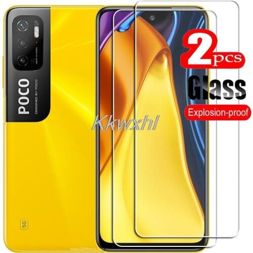 2PCS FOR Xiaomi Poco M3 Pro 5G High HD Tempered Glass Protective On PocoM3Pro Phone Screen Protector Film