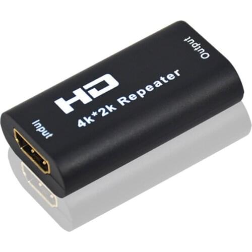 4K x 2K HDMI-compatible Extender Repeater Up to 40M V1.4 3D 1080P HD Adapter Signal Amplifier Booster Over Signal HDTV DVD