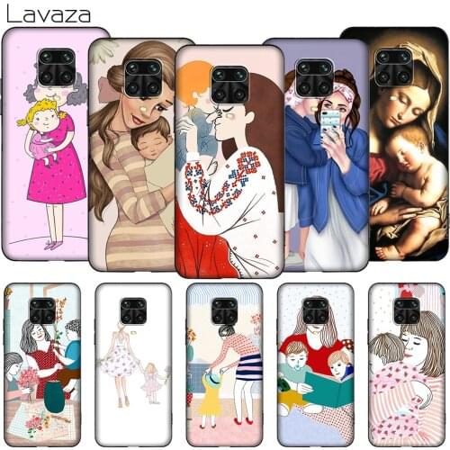 T80 Gentle Beautiful Mother Child Case for Redmi Note 5 6 6A 7 7A 8 8T 8A 9 9C 9S K20 K30 Poco X2 Pro Max
