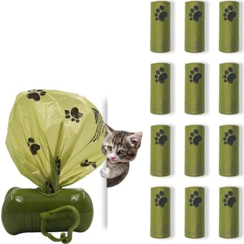 Pet Waste Bag Dispenser Bone Shape Small Dog Cat Poop Bag Dispenser Pet Cleaning Accessories Waste Bags