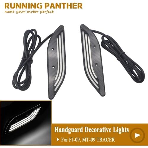 For YAMAHA MT09 TRACER FJ-09 MT-09 TRACER 2014 - 2017 Motorcycle hand guard Decorative lights Knuckle Guard LED Kit