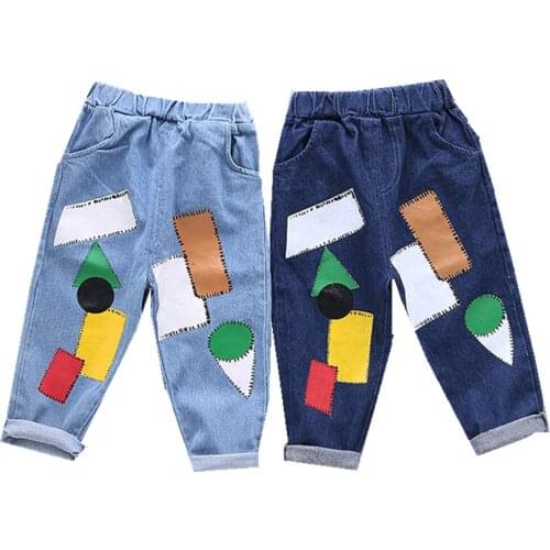 Boys' Jeans 2020 Spring and Autumn New Korean Fashion Childrens Casual Pants Childrens Trousers Foreign Style Spring pants