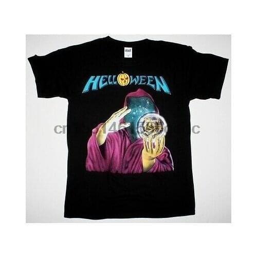 HELLOWEEN KEEPER OF THE SEVEN KEYS GAMMA RAY IRON SAVIOUR NEW BLACK T-SHIRT