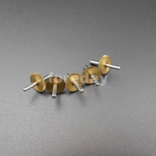 5PCS X 0.2M41T Brass Gear 0.2 Modulus 41 Teeth T=41 DIY Accessories 0.2M 41T Half shaft 1.58MM + 2MM Dia.8.6mm 10PCS/LOT *FD043