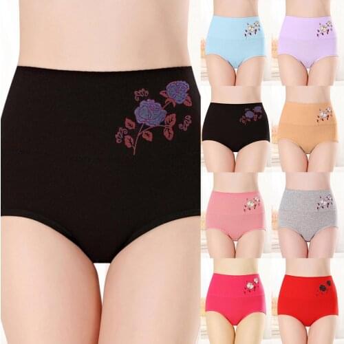 M-XL Elastic Cotton Panties Womens Briefs Underwear Panties Female Underpants Intimates Comfortable Solid Color Girls Pantys