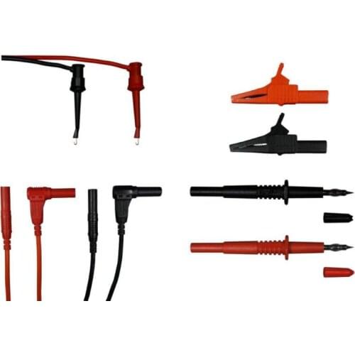 Test Lead Probe Kit Set for Multimeter Meter Hook Alligator Clip for 15B+ 17B+ 18B+ 12E+ 115 117 175 179 UNI-T HIOKI TESTO