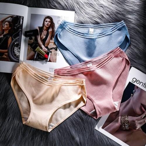 Cotton women panties sexy hollow-out seamless briefs set ladies knickers Breathable underpants girl underwear lingerie 3 pcs/lot