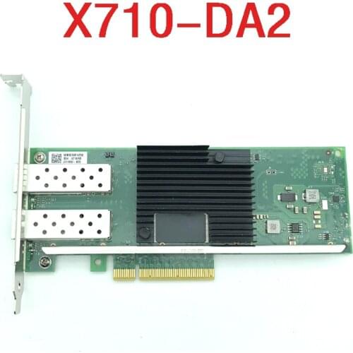 New X710-DA2 10 Gigabit dual-port fiber network card SFP + server fiber network card