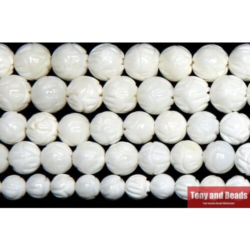 Translucent,Giant Clam,Fluted Giant Round Loose Beads 6MM 8MM 10MM Pick Size for Jewelry Making