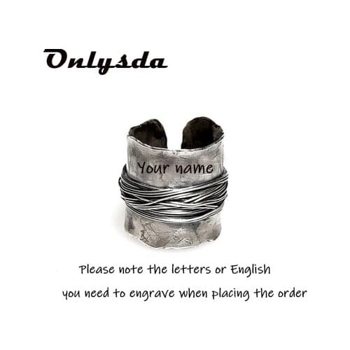 Stainless Steel Viking Simple Ring vintage Hammer retro punk Classic Ring Male finger Love Jewelry for man Gift Wholesale OSR514