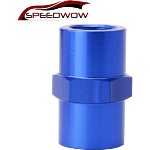 SPEEDWOW Straight Thread Swivel Anodized Fittings NPT Female 1/8" Couplers Oil/Fuel/Gas Line Hose End Adaptor AN4 6 8