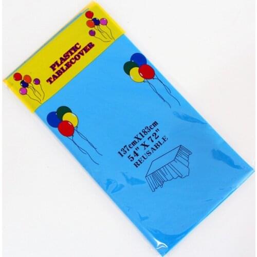 Blue Plastic Disposable Tablecloth Rectangle Tablecloth Wedding party Tablecloth Baby Shower Birthday Party Decoration Supplies