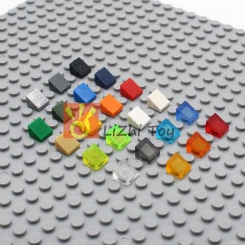 MOC Slope Brick 50746 Slope 30 1 x 1 x 2/3 DIY Enlighten Block Bricks Compatible with Assembles Particles