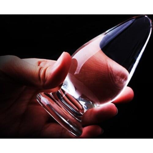 A Style Glass Anal Dildo Beads Butt Plug Crystal Balls Fake Penis Dick Female Masturbation Sex Toy for Adult Gay Women Men