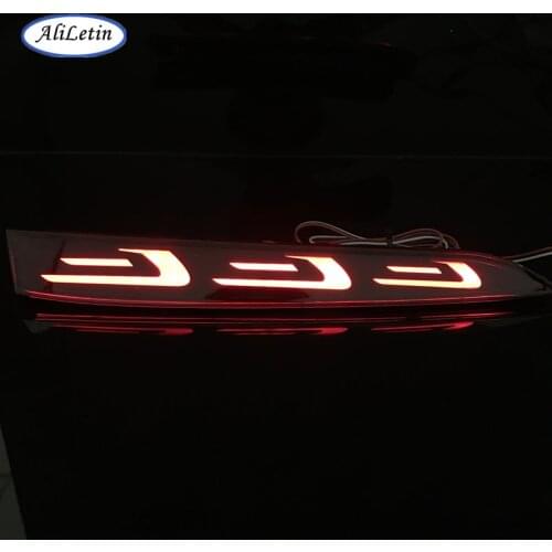 Reflector LED back Tail Rear Bumper Light Brake lamp For Hyundai verna 2017~2018