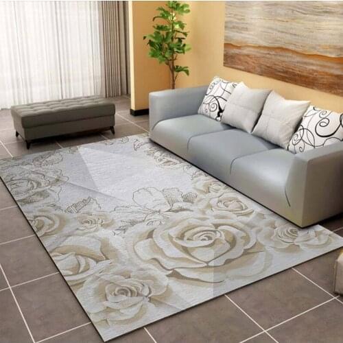 Three-dimensional flower abstract art carpet flower blooming rich and honorable living room bedroom non-slip mat fashion kitchen