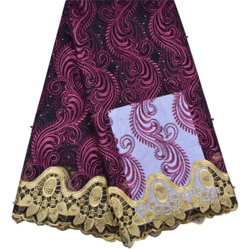 High Quality African Lace Fabric 2018 French Tulle Lace Fabric Appliqued 5 yards Net Lace For Wedding Dress Beaded Lace 1218