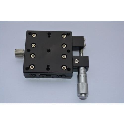 X Axis LX60-R Precision Platform Micrometer Manual Fine Tuning Stage type cross roller guides Sliding Table 60*60mm