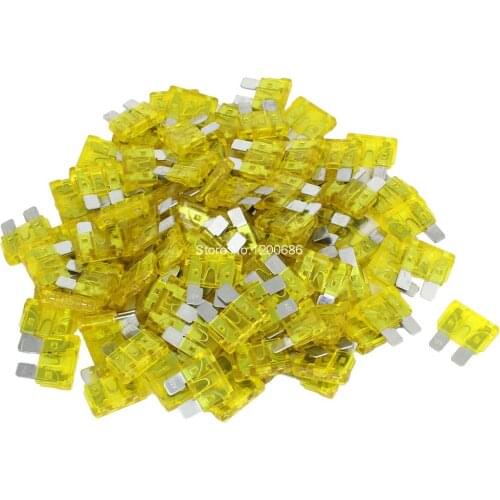 100Piece 32V 20A Middle Size Blade Fuse Auto Automotive Car Boat Truck 25 AMP Blade Fuse
