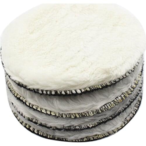 20Pcs 125Mm Car Polishing Pad 5 Inch Polish Waxing Pads Fiber Polisher Bonnet Car Paint Care