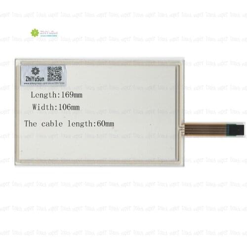 ZhiYuSun 7Inch 169*106 4Wire Resistive TouchScreen Panel Digitizer this is compatible length169mm width106mm