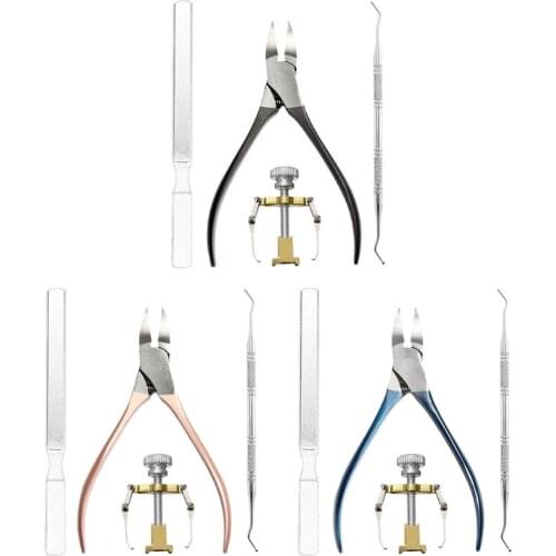 4Pcs/Set Ingrown Toe Nail Correction Tools Manicure Clipper Pedicure Recover Fix New Design